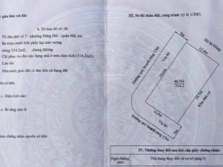 Lô góc 314m2 biệt thự phúc lộc 2 mặt đường 25m & 21m gần lê hồng phong, hải phòng