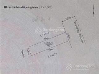 Bán đất 92m2, vị trí đẹp mặt đường vĩnh lưu tuyến 2 hoàng thế thiện, lê hồng phong, hải phòng