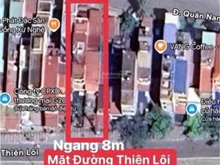 Siêu phẩm lô đất 240m2 với 2 mặt đường lớn thiên lôi và quán nam, lê chân, hải phòng