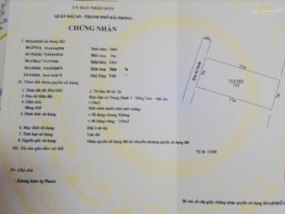 Bán 119m2 đất lô 16 lê hồng phong, thành phố hải phòng  rất đẹp, giá tốt