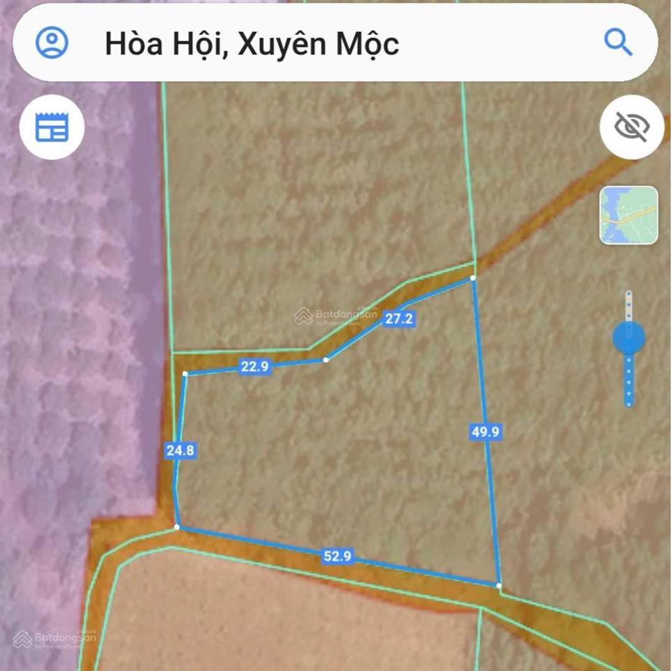 Bán đất tại xã hòa hội, huyện xuyên mộc