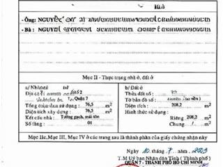 *mặt tiền thụt* [206m2  5,5 x 37] quận 7