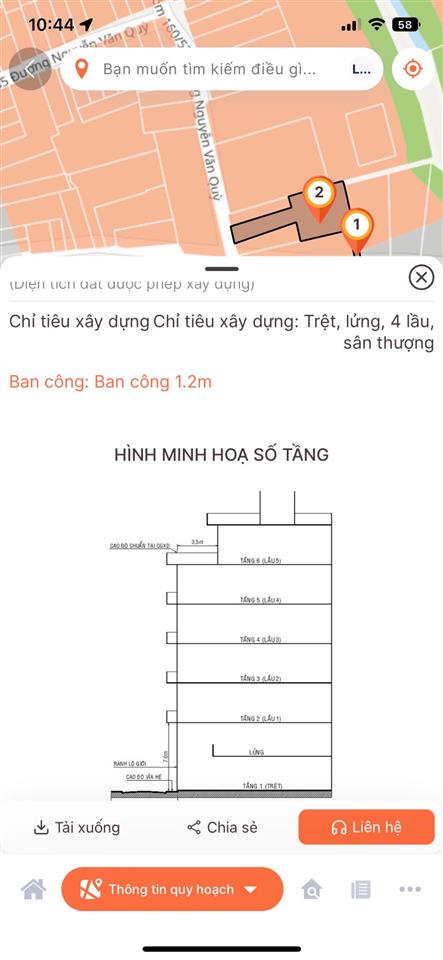 *xe hơi thông* [283m2] ng.v.quỳnguyễn thị thập  60tr/m2
