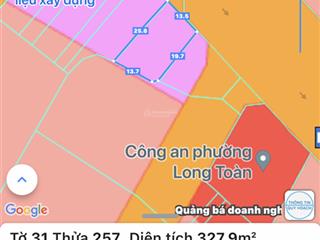 Cần bán đất mặt tiền 328m2 full thổ cư ,đường cmt8tl44 , phường bà rịa tphcm