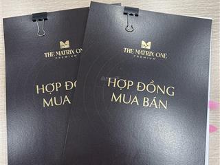 Chủ nhà sang nhượng hđmb căn hộ 121m2 tại the matrix one premium, 16,xxx tỷ tầng trung (đang tttđ)