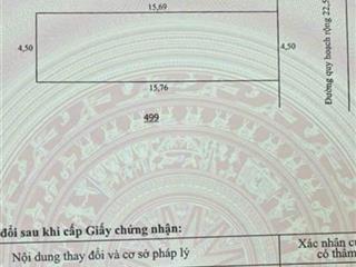 Bán đất mặt tiền đường phong châu khu tái định cư đất lành giá chỉ 4,55 tỷ đường 22,5 mét