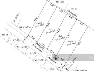 Bán lô đất giá đầu tư sát cc urban green. đối diện kđt vạn phúc. 56m2 ngang 4m giá 4.2 tỷ tl