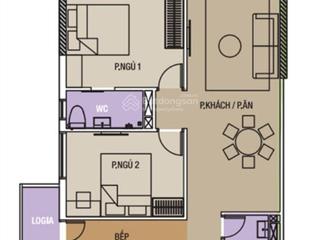 Cho thuê căn hộ 2pn, 2wc, 64m2 tại trần phú, hoàng mai, hà nội, giá tốt