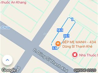 Bán nhà 2 tầng góc 2 mt phạm đình hổ  dũng sĩ thanh khê dt100m2 gía 11.5 tỷ