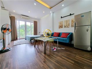 Studio balcony  view công viên cực chill  45m2  full nội thất  ngay học viện cán bộ
