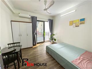 Cho thuê studio ban công, đầy đủ nội thất mới ngay hồ tùng mậu, gần goldmark city