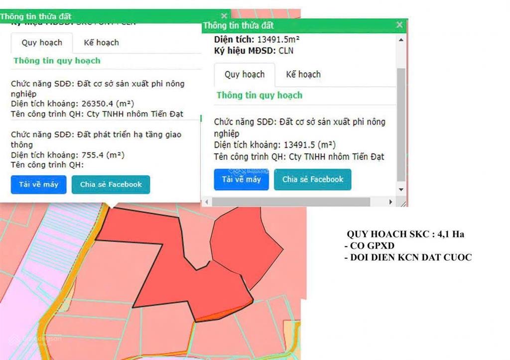Cần bán đất skc bắc tân uyên bình dương 4hecta