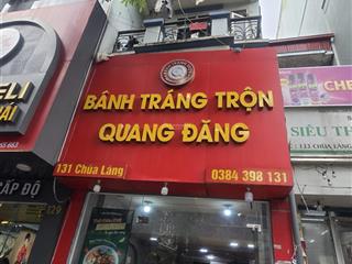 Bán nhà 4 tầng 83m2 mặt phố tại chùa láng. giá 71,4 tỷ. mặt tiền 3,2m