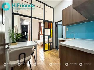 Căn hộ dịch vụ mới xây  1pn ban công, nội thất cao cấp ngay gò vấp