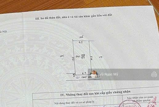 Cc bán lô đất 100m2, mặt ngõ, gần đường lê văn lương, đh thể thao, chương mỹ, giá 4.2 tỷ