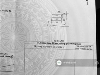 Chính chủ bán lô đất tổ 9 đồng mai, dt 53.6m2, ô tô thông, chỉ 600m ra quốc lộ 6, giá chỉ 4.25 tỷ