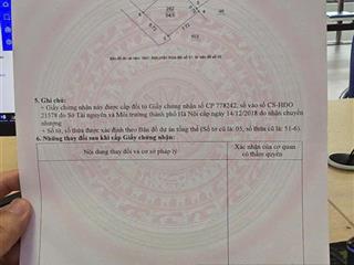 Chính chủ bán lô đất 54.6m2, tổ 6 đồng mai, 20m ra chỗ ô tô, 450m ra quốc lộ 6, giá chỉ 4.65 tỷ.