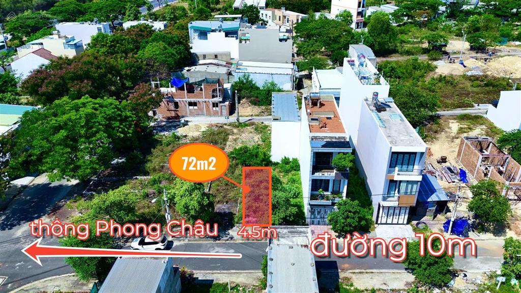 Bán lô đất tái định cư đất lành vĩnh thái dt 72m² ngang 4,5m phù hợp an cư, đầu tư, kinh doanh