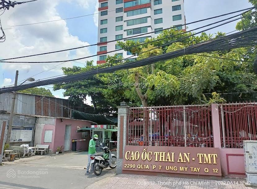 Bán văn phòng 80m2 giá rẻ, mặt tiền quốc lộ 1a, gần ngã tư an sương, cầu vượt quang trung