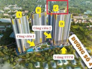 Căn hộ liền kề metro số 1, vốn ban đầu 330 triệu sở hữu căn 2pn 2wc , ck 6 %, mặt tiền có tttm