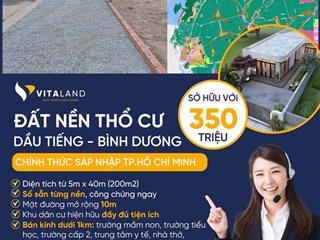 Đất nền phân lô Dầu Tiếng, Bình Dương chỉ 250 triệu, 200m2, sổ sẵn từng nền