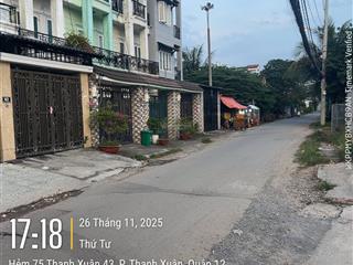 Đất thổ cư mt kinh doanh thạnh xuân 43  69m2 (4,5x15) vuông vức giá 4,5 tỷ