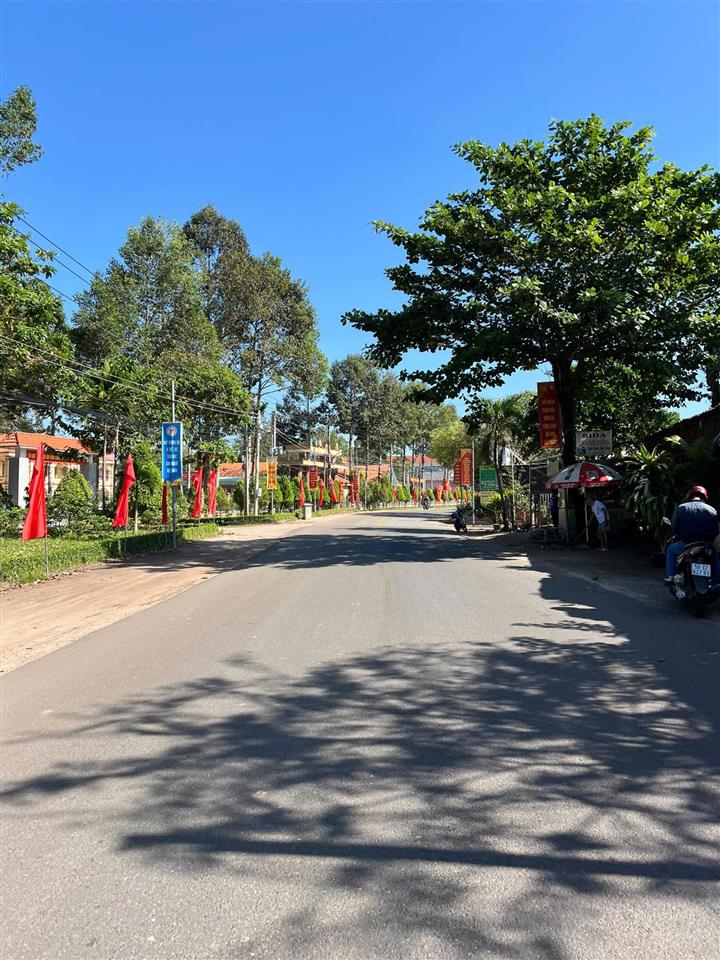 Bán gấp đất mặt tiền 10x50 (500m2) thổ cư sẵn 200m2, giá 520 triệu/sổ, đường nhựa 32 mét