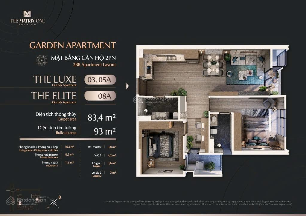 Bán căn hộ 2pn, view pháo hoa, diện tích 75.5m2 tại the matrix one, 112 triệu / m2, 0989 242 ***