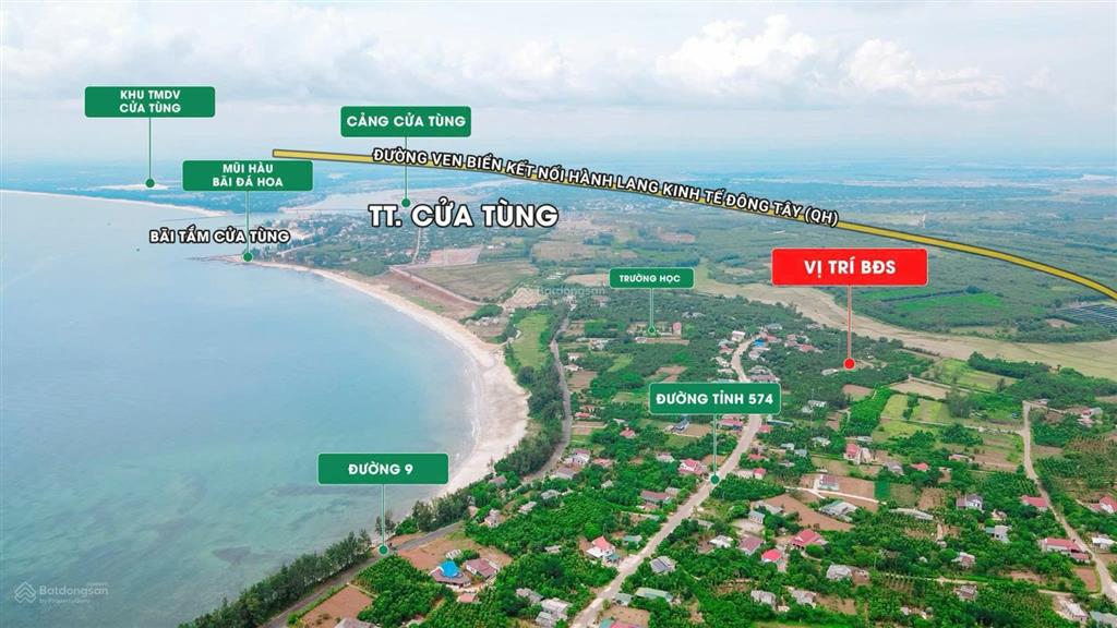 Bán đất cửa tùng 110,7m² cách biển vài phút, gần cảng & trục ven biển, giá chỉ 650 triệu