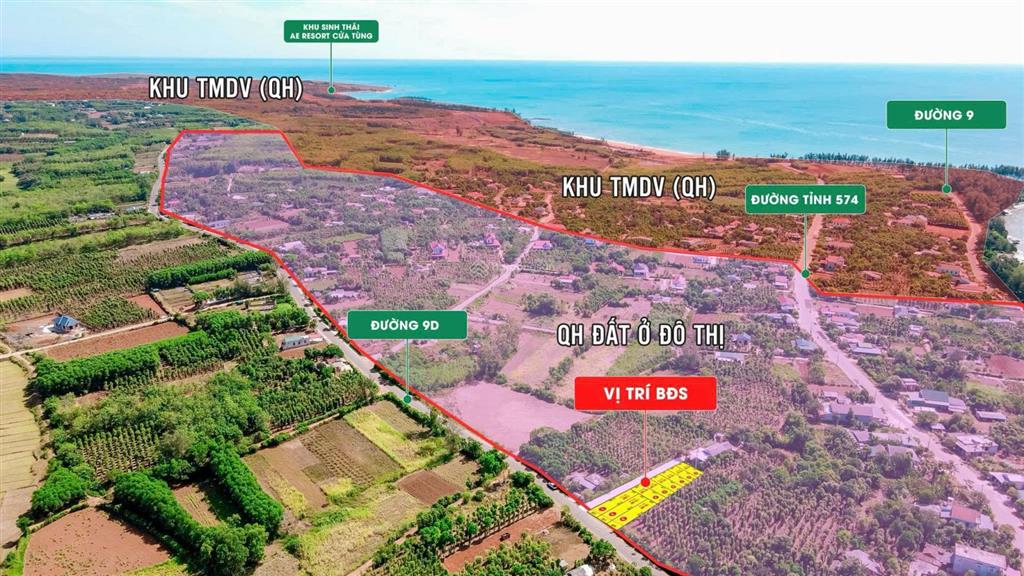 Bán đất cửa tùng 110,7m² cách biển vài phút, gần cảng & trục ven biển, giá chỉ 650 triệu