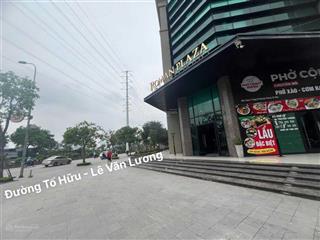 Shop chân đế 137 m2 chung cư roman plaza mặt đường tố hữu, mặt tiền rộng vị trí đông đúc