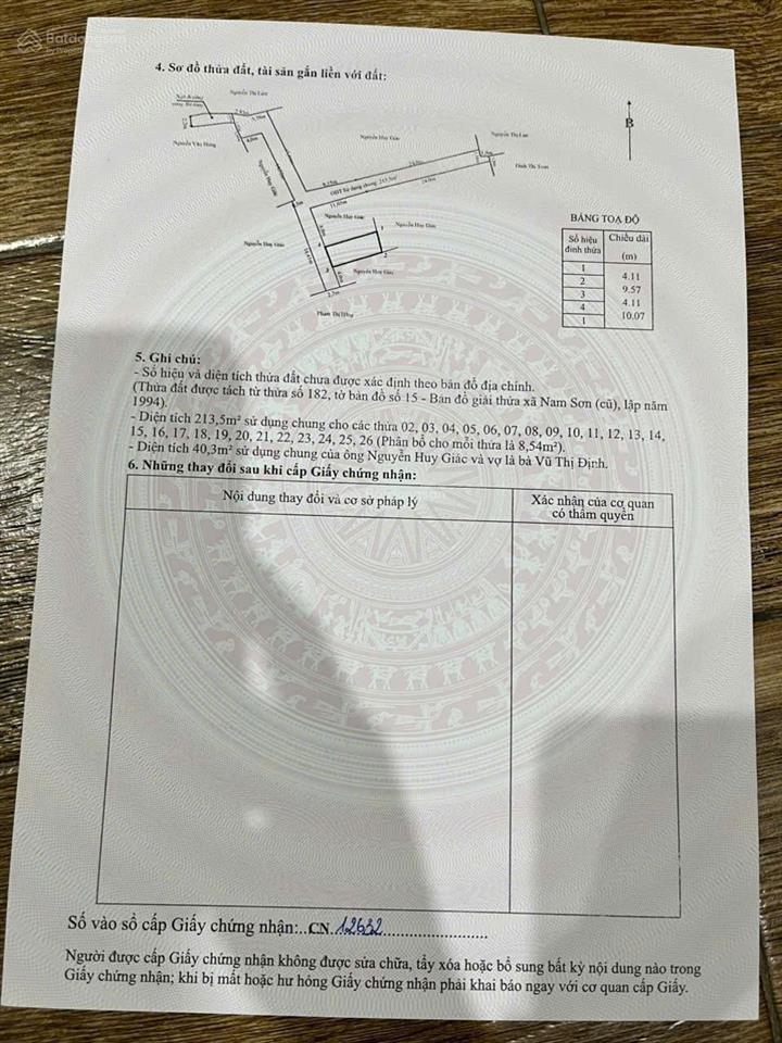 Siêu phẩm lô đẹp nhất 41m2 ngang 4m. cạnh ngã tư đèn đỏ quỳnh cư  hùng vương.giá f0 chỉ 1.05 tỉ