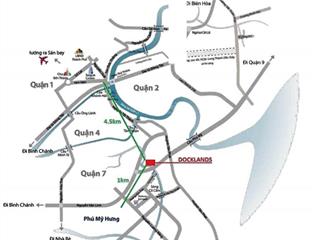 Bán căn hộ docklands 3pn 125m2 chỉ 6,174 tỷ, sổ hồng, sát cạnh pmh, 30% nhận nhà.  lan 0906 743 ***