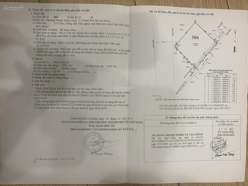 Bán kho, nhà xưởng tại mặt tiền đường tô ngọc vân, 1500m2, q12, hcm giá cực chất