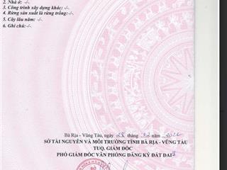 Đất full thổ cư mặt tiền dương quảng hàm, ql 51, tp phú mỹ, br vt
