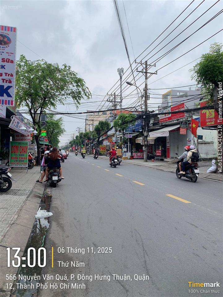 Đất mặt tiền nguyễn văn quá 7,5m x 30m. giá 33 tỷ tl chính chủ