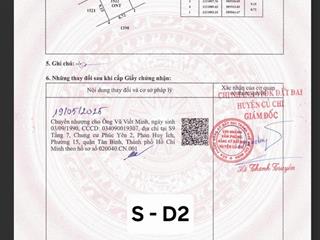 Bán đất cây da, tân phú trung, củ chi, hcm giá cực chất 1,95 tỷ, 80m2