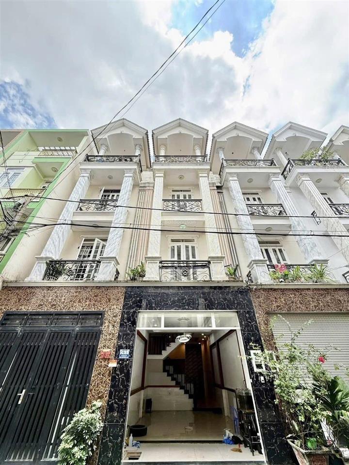 Nhà phố 4mx15m, 4 tầng sân thượng ngay tô ký nguyễn anh thủ, hẻm xe hơi thông tứ tung  sát gò vấp
