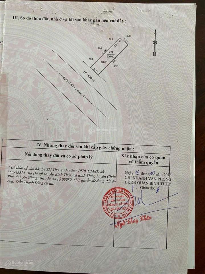 Bán đất tại kdc fico p. bùi hữu nghĩa, bình thủy, cần thơ, 2,9 tỷ, 100m2 giá tốt