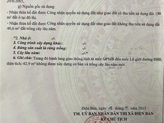 Lô đất 226m² đường rộng 28m vị trí gần hàng loạt tiện ích giá chỉ 2,85 tỷ. điện bàn đông