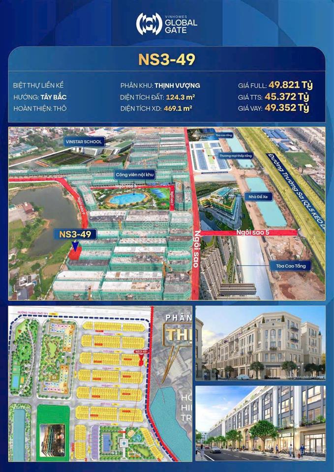 Chính chủ bán nhanh căn tứ lập hoàng gia vin cổ loa giá 44,5 tỷ