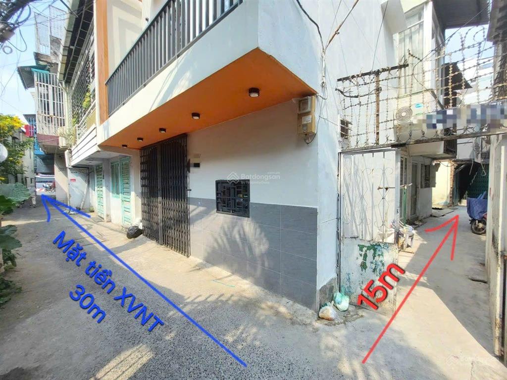 Nhà 1 lầu 17m2 chỉ 40m ra mặt tiền xô viết nghệ tĩnh, ngay vòng xoay hàng xanh