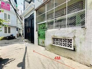 Hẻm thông lê văn sỹ  huỳnh văn bánh  p13, pn  nhà cũ tiện xây mới  50m2 (4x12.5m)  giá tl