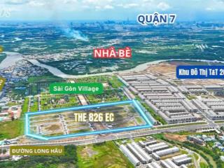Mở bán giai đoạn đầu tiên đất nền sổ đỏ the 826ec giáp nhà bè, quận 7  liền kề khu đô thị t&t