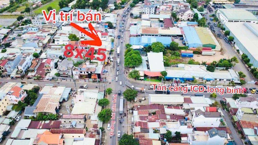 Mặt tiền bùi văn hoà lô đẹp hiếm có ngay trung tâm 8x45m