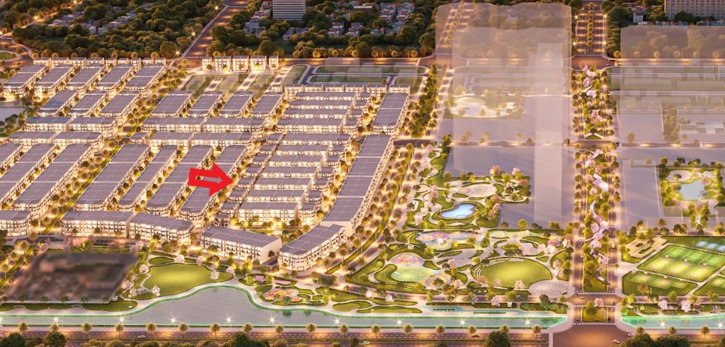 Bán Liền Kề giãn xây Hừng Đông 32 Vinhomes Đan Phượng, Áp góc trục đường thông 13m