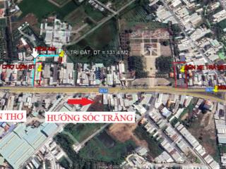 Đất nền 8x16m, hẻm 215 quốc lộ 1a phường 7 tp sóc trăng  cạnh siêu thị điện máy chợ lớn sóc trăng