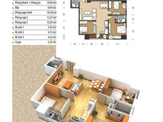 Cần bán gấp căn góc 3 ngủ, 98.3m2 ct1 the pride tố hữu, hà đông