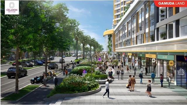 Mua giá gốc cđt  shophouse celadon  dt 288m2, 8,9mx20m có sẵn hđ thuê hơn 1tỷ/năm (1 trệt+1 lửng)