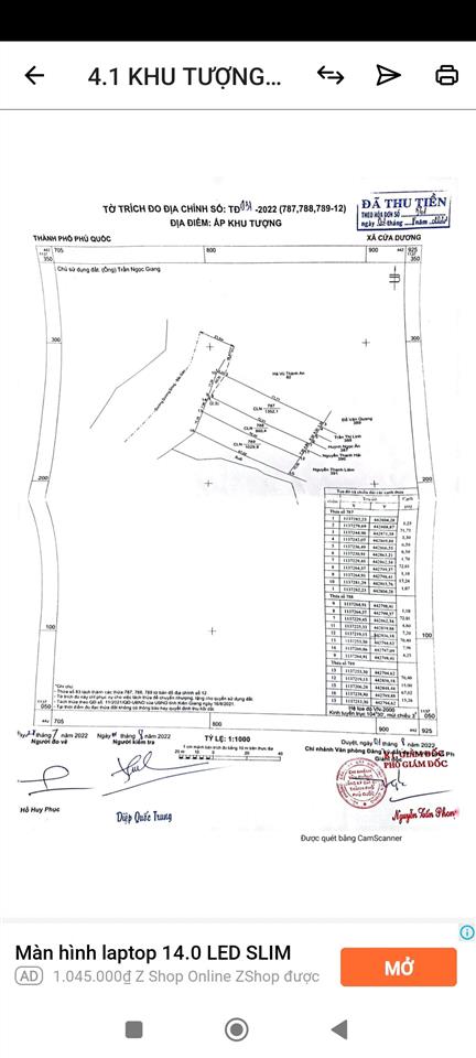 Bán lô đất mặt tiền đường dương đông bãi thơm, giá ngộp  0938 191 ***